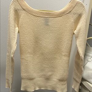 Theory Cream Textured Women's Sweater